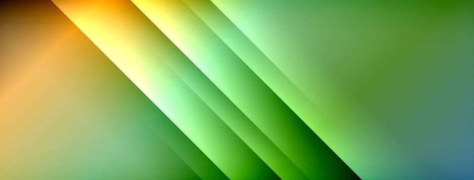 Dynamic shadow lines with gradient colors geometric background Stock Illustration