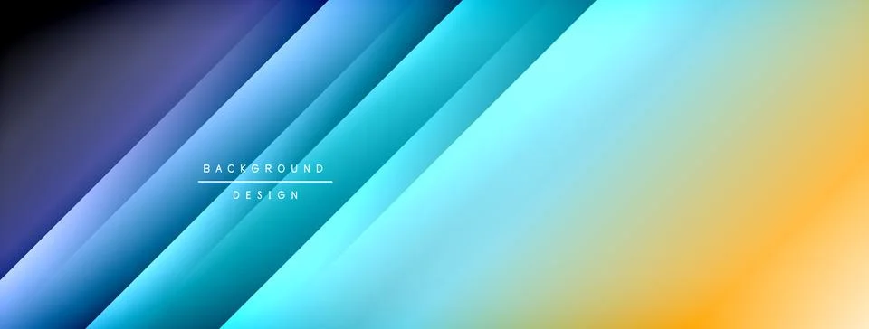 Dynamic shadow lines with gradient colors geometric background Illustrazione stock