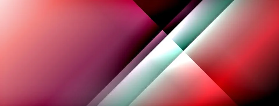 Dynamic shadow lines with gradient colors geometric background イラスト素材