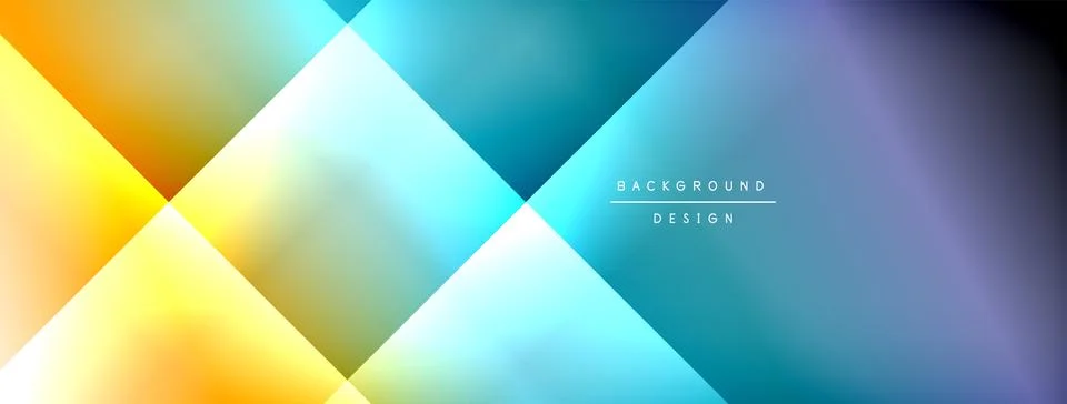 Dynamic shadow lines with gradient colors geometric background Stock Illustration