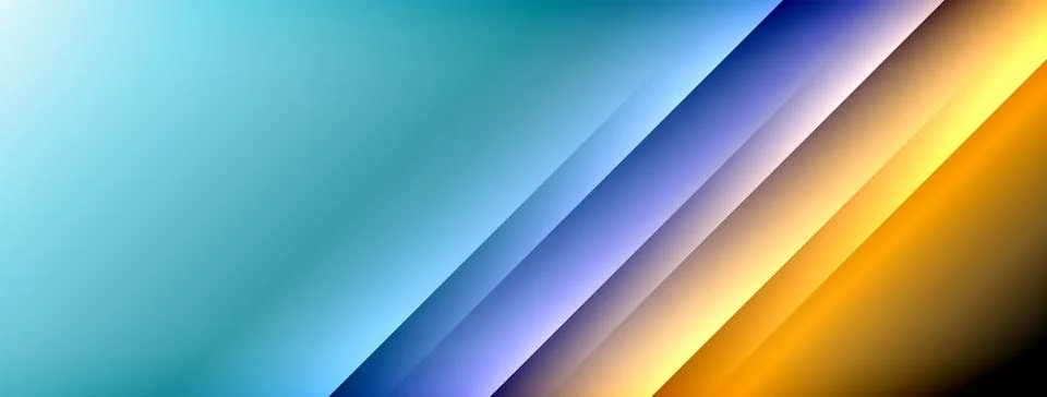 Dynamic shadow lines with gradient colors geometric background Stock Illustration