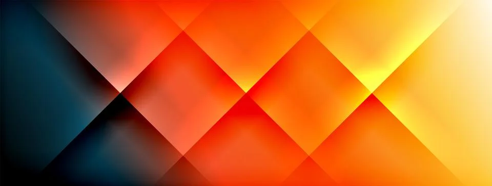 Dynamic shadow lines with gradient colors geometric background Stock Illustration