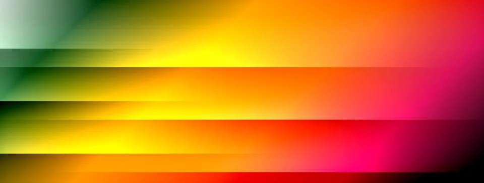 Dynamic shadow lines with gradient colors geometric background Illustrazione stock
