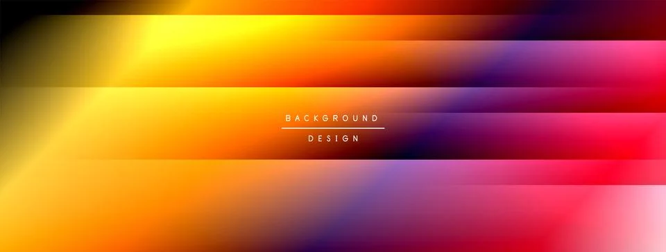 Dynamic shadow lines with gradient colors geometric background Stock Illustration