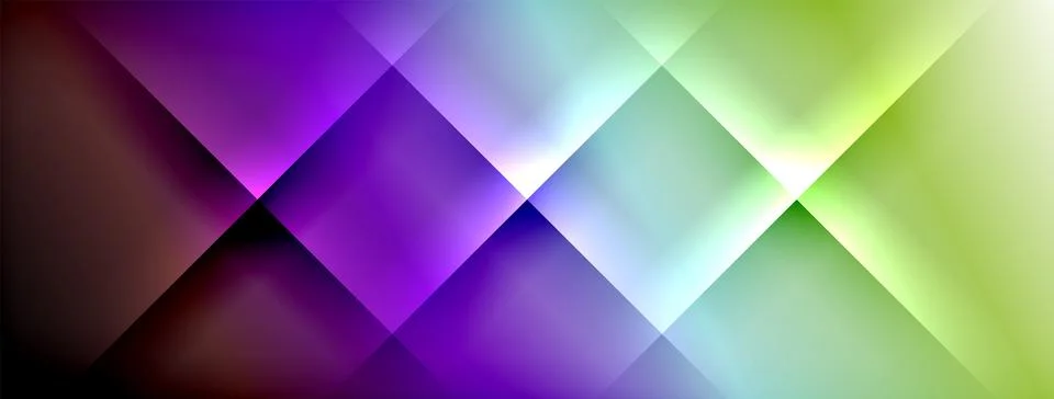 Dynamic shadow lines with gradient colors geometric background Illustrazione stock