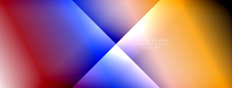Dynamic shadow lines with gradient colors geometric background Illustrazione stock