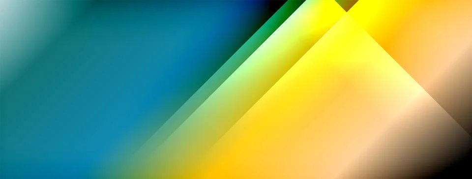 Dynamic shadow lines with gradient colors geometric background Illustrazione stock