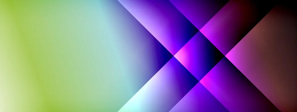 Dynamic shadow lines with gradient colors geometric background Stockillustratie