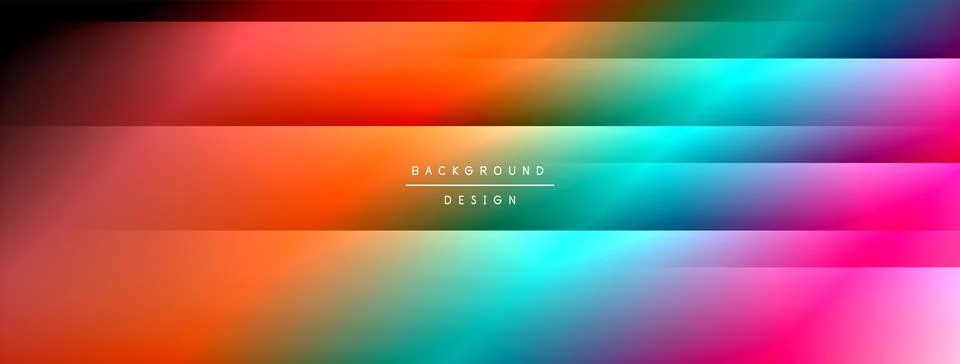Dynamic shadow lines with gradient colors geometric background Stock Illustration
