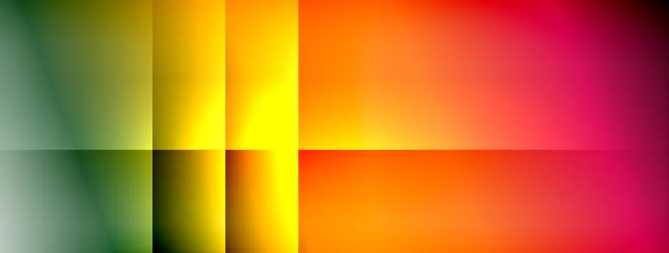 Dynamic shadow lines with gradient colors geometric background Stock Illustration