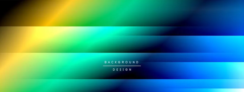 Dynamic shadow lines with gradient colors geometric background Illustrazione stock