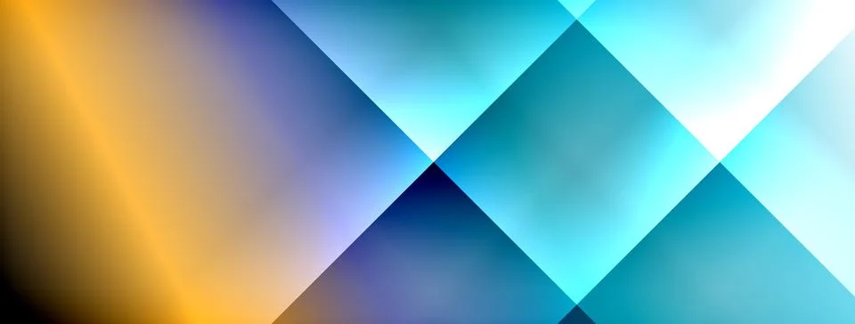 Dynamic shadow lines with gradient colors geometric background Stock Illustration