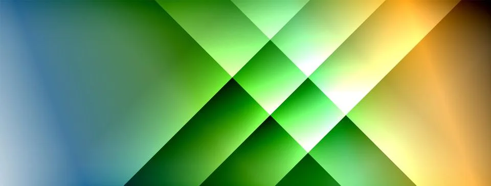 Dynamic shadow lines with gradient colors geometric background Illustrazione stock
