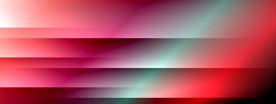 Dynamic shadow lines with gradient colors geometric background Stock Illustration
