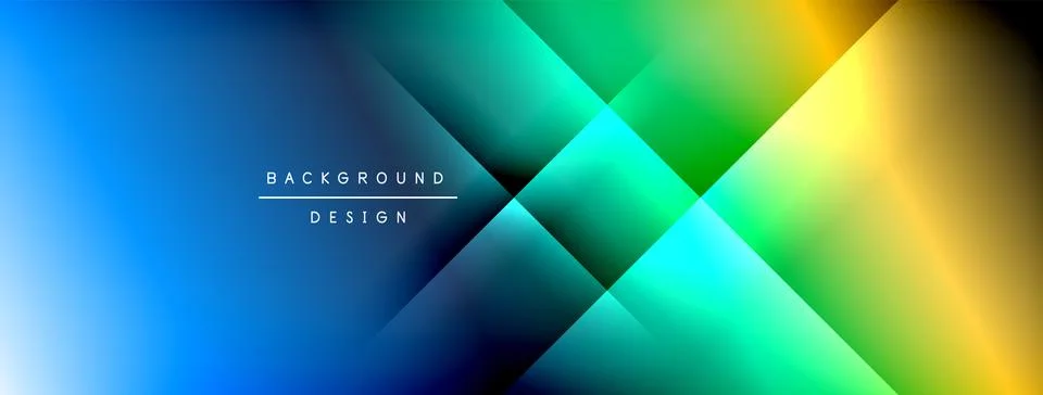 Dynamic shadow lines with gradient colors geometric background Illustrazione stock
