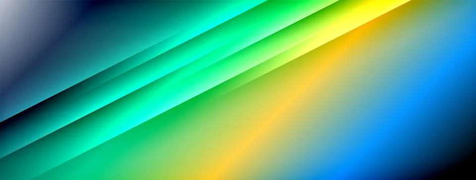 Dynamic shadow lines with gradient colors geometric background Stock Illustration