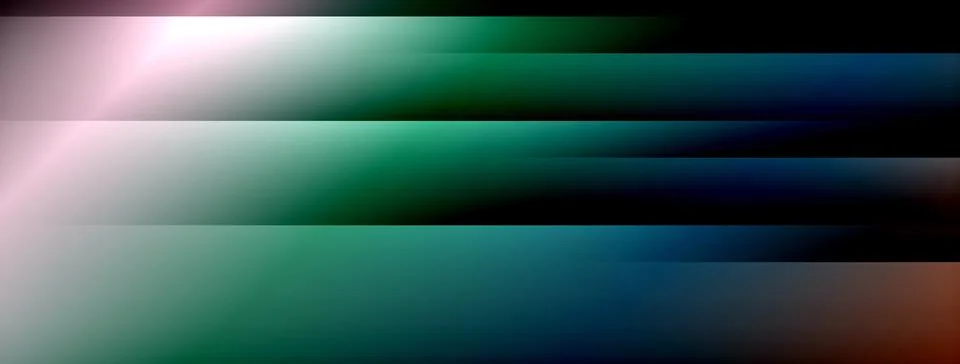 Dynamic shadow lines with gradient colors geometric background Stock Illustration