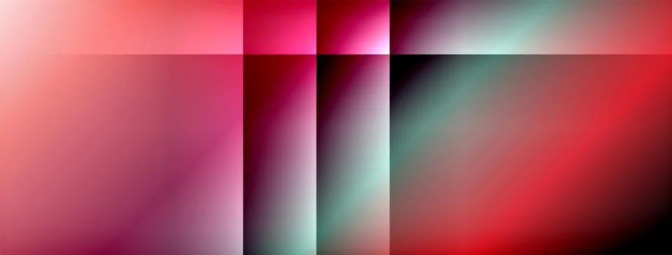 Dynamic shadow lines with gradient colors geometric background Stock Illustration