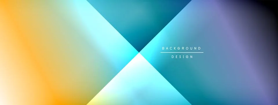 Dynamic shadow lines with gradient colors geometric background Stock Illustration