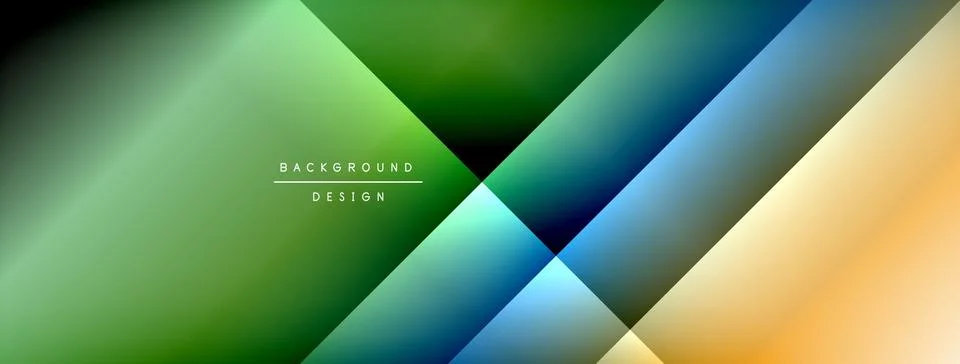 Dynamic shadow lines with gradient colors geometric background Illustrazione stock