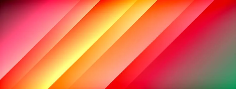 Dynamic shadow lines with gradient colors geometric background Stock Illustration