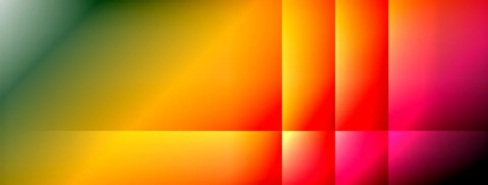 Dynamic shadow lines with gradient colors geometric background Stock Illustration