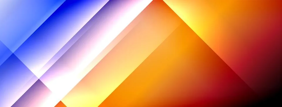 Dynamic shadow lines with gradient colors geometric background 스톡 일러스트