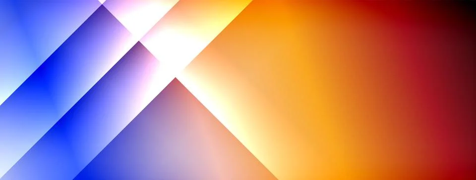 Dynamic shadow lines with gradient colors geometric background 스톡 일러스트