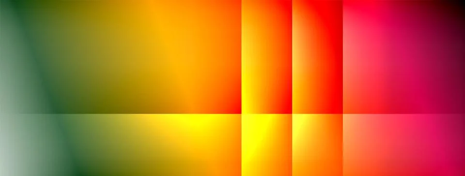 Dynamic shadow lines with gradient colors geometric background Stock Illustration