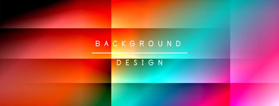 Dynamic shadow lines with gradient colors geometric background Stock Illustration