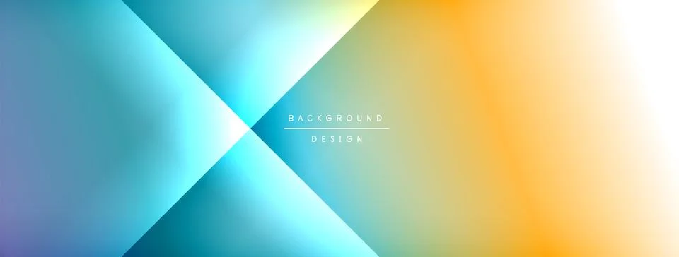 Dynamic shadow lines with gradient colors geometric background Illustrazione stock