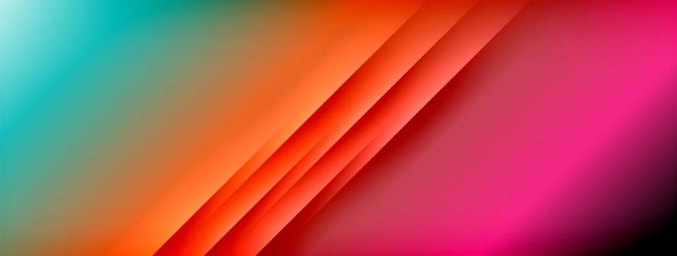 Dynamic shadow lines with gradient colors geometric background 스톡 일러스트