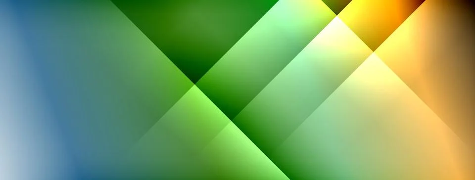 Dynamic shadow lines with gradient colors geometric background Stock Illustration