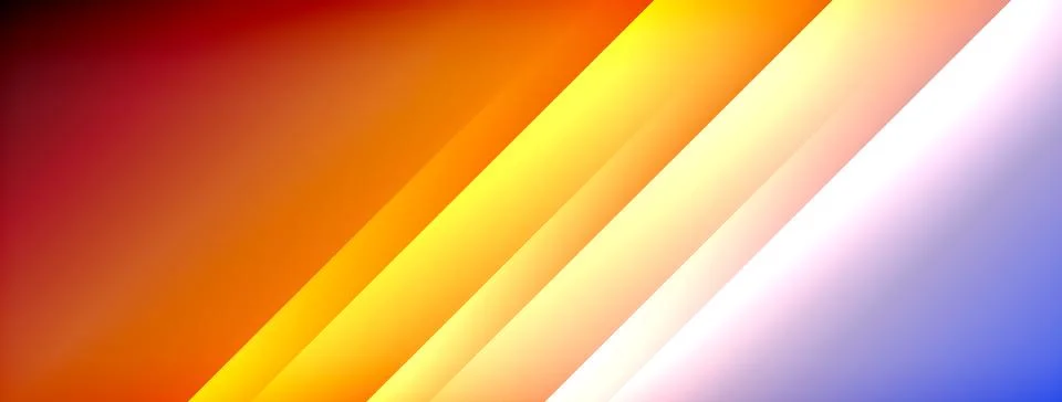 Dynamic shadow lines with gradient colors geometric background Stock Illustration