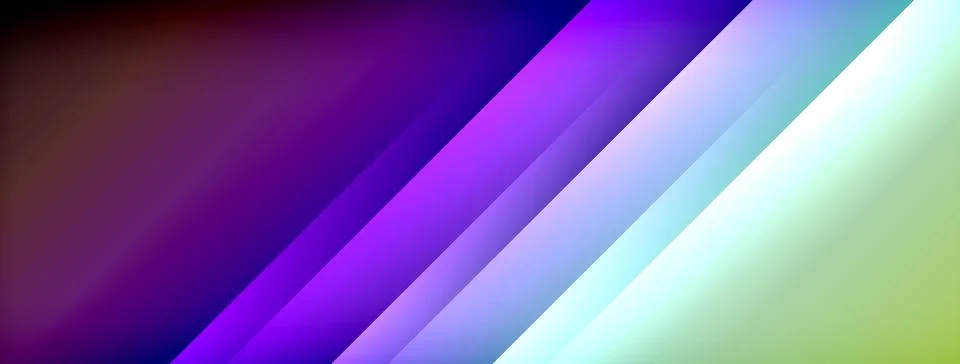 Dynamic shadow lines with gradient colors geometric background Stock Illustration