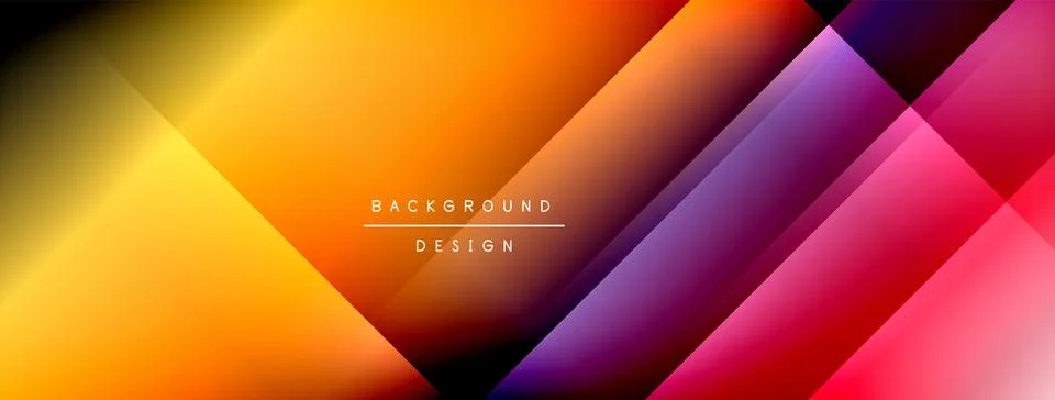 Dynamic shadow lines with gradient colors geometric background 스톡 일러스트