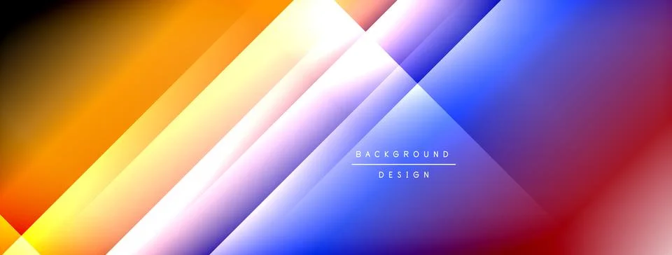Dynamic shadow lines with gradient colors geometric background 스톡 일러스트
