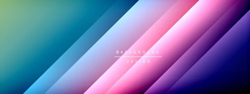 Dynamic shadow lines with gradient colors geometric background 스톡 일러스트