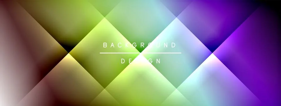 Dynamic shadow lines with gradient colors geometric background Stock Illustration
