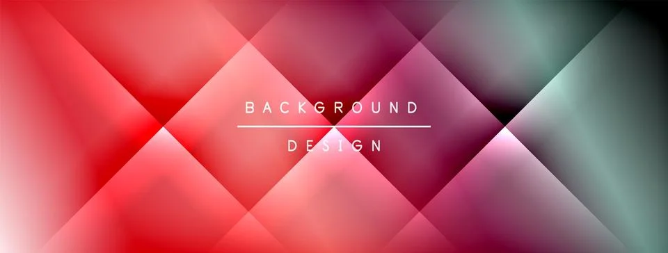 Dynamic shadow lines with gradient colors geometric background Stock Illustration