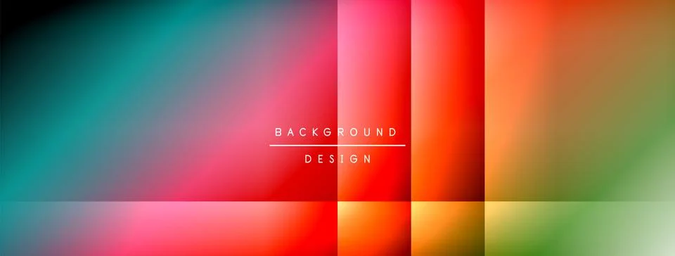 Dynamic shadow lines with gradient colors geometric background Stock Illustration