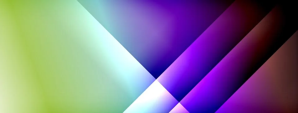 Dynamic shadow lines with gradient colors geometric background 스톡 일러스트