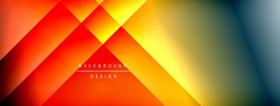 Dynamic shadow lines with gradient colors geometric background Stock Illustration