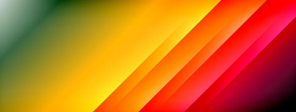 Dynamic shadow lines with gradient colors geometric background Stock Illustration