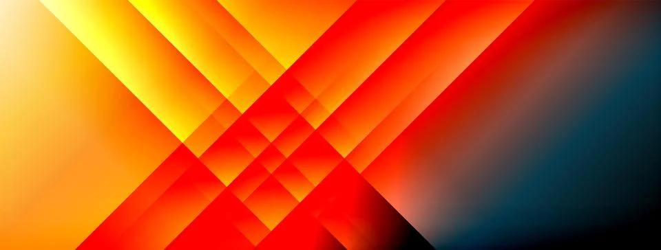 Dynamic shadow lines with gradient colors geometric background イラスト素材
