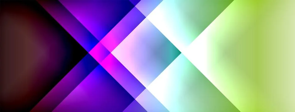 Dynamic shadow lines with gradient colors geometric background Stock Illustration