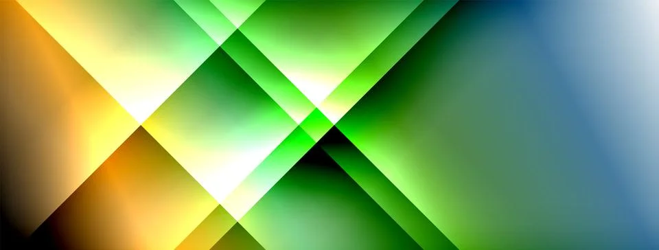 Dynamic shadow lines with gradient colors geometric background Illustrazione stock