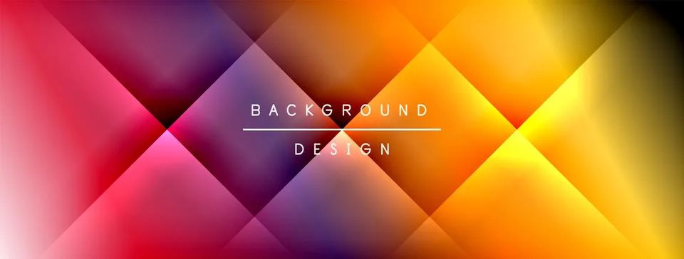 Dynamic shadow lines with gradient colors geometric background Illustrazione stock