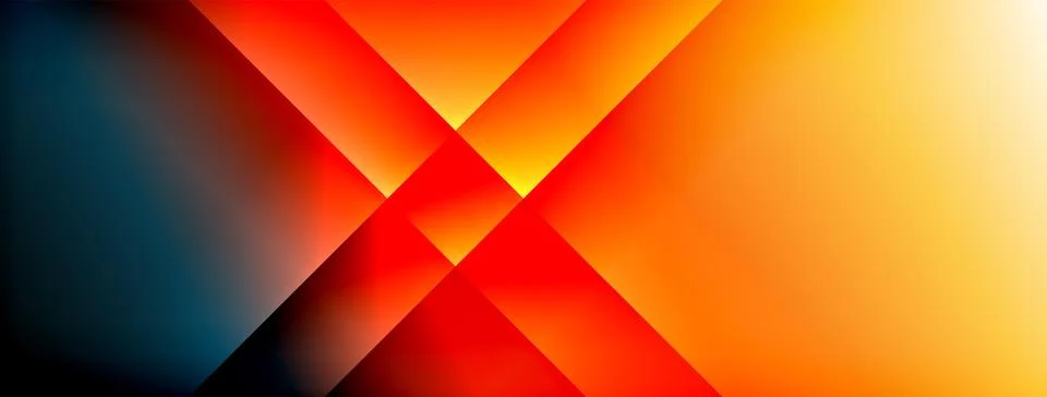 Dynamic shadow lines with gradient colors geometric background Illustrazione stock