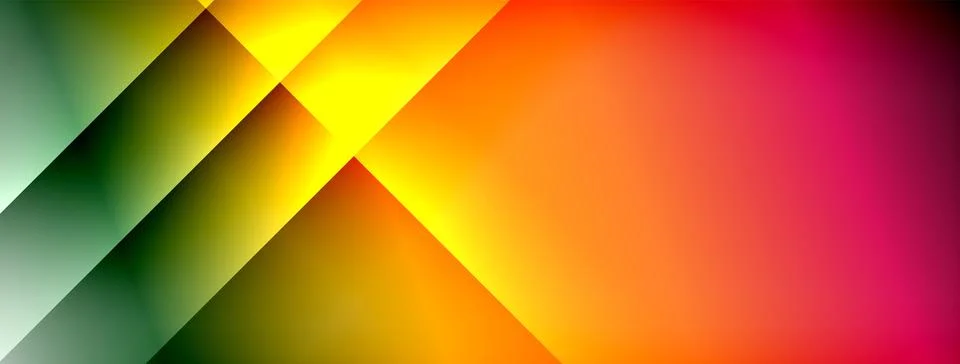Dynamic shadow lines with gradient colors geometric background 스톡 일러스트